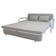 2 In 1 Sofa Bed Beneath Foldable Carbon Hidden Storage Sofa - 128cm