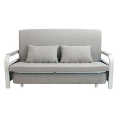 2 In 1 Sofa Bed Beneath Foldable Carbon Hidden Storage Sofa - 128cm