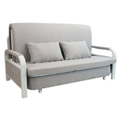 2 In 1 Sofa Bed Beneath Foldable Carbon Hidden Storage Sofa - 128cm
