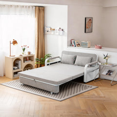 2 In 1 Sofa Bed Beneath Foldable Carbon Hidden Storage Sofa - 158cm