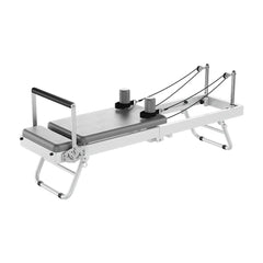 Eeeza Foldable Pilates Reformer, Silent Resistance with Adjustable Steel Frame
