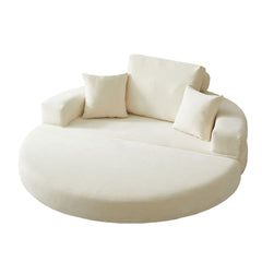 Multifunctional Round convertible Sofa Bed(Compressed Packaging) - Orange
