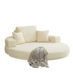 Multifunctional Round convertible Sofa Bed(Compressed Packaging) - Orange