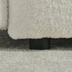 35 "Teddy fabric sofa, modern lounge chair, upholstered with a pillow