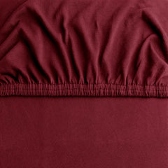 Hotel Quality Fitted sheets - 2 Piece Fitted sheets -Breathable Bedding - Wrinkle, Fade, Stain Resistant- 26inch/40cm Deep Pocket Fitted Bed Sheet-Wrinkle and Fade Resistant,(Red,King)
