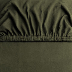 Hotel Quality Fitted sheets - 2 Piece Fitted sheets -Breathable Bedding - Wrinkle, Fade, Stain Resistant- 26inch/40cm Deep Pocket Fitted Bed Sheet-Wrinkle and Fade Resistant,(Olive green,King)