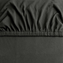 Hotel Quality Fitted sheets - 2 Piece Fitted sheets -Breathable Bedding - Wrinkle, Fade, Stain Resistant- 26inch/40cm Deep Pocket Fitted Bed Sheet-Wrinkle and Fade Resistant,(Dark gray,King)
