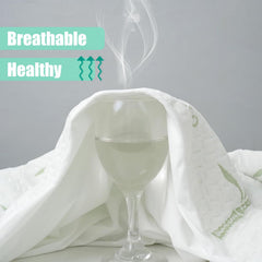 Waterproof Mattress Protector,Breathable Mattress Cover,3D Air Fabric Cooling Bed Pad Cover, Deep Pocket 40cm(Queen,Green)