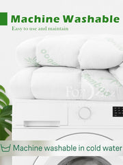 800GSM Mattress Topper Viscose Derived from Bamboo, Thick Pillowtop Fitted Mattress Cover with 45cm Deep Skirt - Machine Washable Hypoallergenic(Super King,Green)