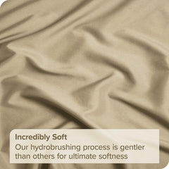 4 Piece Bed Sheet Set- Bedding Sheets & Pillowcases -Breathable Bedding - Wrinkle, Fade, Stain Resistant-Deep Pocket Flat Fitted Bed Sheet Set(Cream White,Double)
