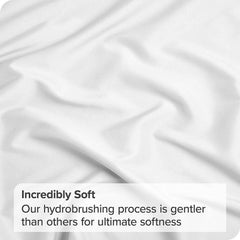 3 Piece Bed Sheet Set- Bedding Sheets & Pillowcases -Breathable Bedding - Wrinkle, Fade, Stain Resistant-Deep Pocket Flat Fitted Bed Sheet Set(White,King Single)