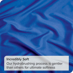 4 Piece Bed Sheet Set- Bedding Sheets & Pillowcases -Breathable Bedding - Wrinkle, Fade, Stain Resistant-Deep Pocket Flat Fitted Bed Sheet Set(Royal blue,Super King)