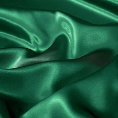 Satin Quilt cover Set Hotel 3 Pieces Quilt cover with Pillowcase, Art Silk Bedding Set-Luxury Soft Silky pillowcase for Hair and Skin, Similar to Silk Duvet/Donna Cover Set- 3 Pieces(Queen,Green)