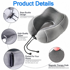 3 Pack Travel Essentials – Travel Pillow, Inflatable Foot Rest & Sleep Mask with Storage Bag, Airplane Travel Accessories Kit for Kids & Adults