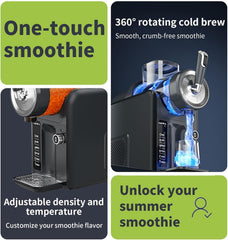 Slushie Machine for Home, No Ice Needed Frozen Drink Maker with 6 Preset Modes, 1.8L Capacity, LED Display, Self-Cleaning, Ideal for Margaritas, Milkshakes, Smoothies & Parties — Gray