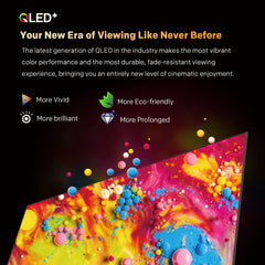 SKYWORTH Q6600H 75" - QLED+ 4K Smart Google TV, Gen 5 Quantum Dot, 120Hz Refresh Rate, AI-Powered Picture, Dolby Audio DBX-tv Audio, Voice Control, Screen Casting, HDR, Eco-Friendly Design