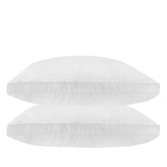 Royal Comfort Luxury Bamboo Blend Gusset Pillow Twin Pack 4cm Gusset Support