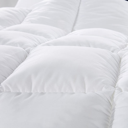 500GSM Soft Goose Feather Down Quilt Duvet 95% Feather 5% Down All-Seasons - King Single - White