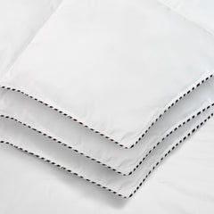 Royal Comfort Bamboo Blend Quilt 250GSM Luxury Duvet 100% Cotton Cover - Single - White