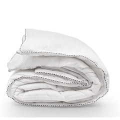 Royal Comfort Bamboo Blend Quilt 250GSM Luxury Duvet 100% Cotton Cover - Queen - White