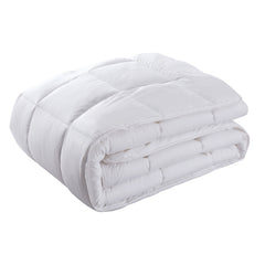 Royal Comfort 800GSM Silk Blend Quilt Duvet Ultra Warm Winter Weight - Queen - White