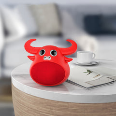 Fitsmart Bluetooth Animal Face Speaker Portable Wireless Stereo Sound - Red