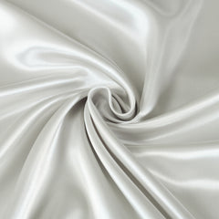Royal Comfort Satin Sheet Set 3 Piece Fitted Sheet Pillowcase Soft - King - Silver