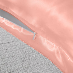 Royal Comfort Mulberry Soft Silk Hypoallergenic Pillowcase Twin Pack 51 x 76cm - Blush