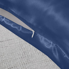 Royal Comfort Pure Silk Pillow Case 100% Mulberry Silk Hypoallergenic Pillowcase - Navy
