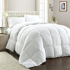 Royal Comfort 800GSM Quilt Down Alternative Duvet Cotton Cover Hotel Grade - Double - White