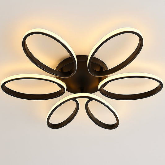 Modern LED Chandelier Light Fixture (90 cm)