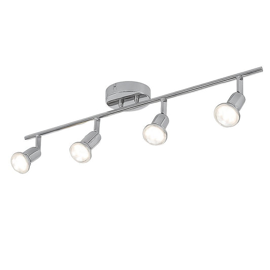 Modern 4 Light Track Lighting Kit LED (Chrome)