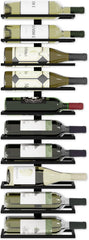Set 2 Pcs Metal Wall Mount Wine Rack for Wine Bottles, Liquor, Champagne (Holds 10 Bottles)