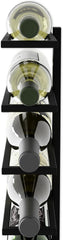 Set 2 Pcs Metal Wall Mount Wine Rack for Wine Bottles, Liquor, Champagne (Holds 10 Bottles)