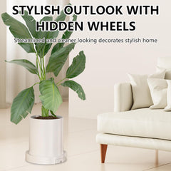 CARLA HOME Rolling Plant Stand with 360° Wheels for Indoor Pots (26 cm)