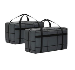 CARLA HOME 2-Pack 180L Extra Large Moving Storage Bags with Handles & Duty Zippered for Clothes, Travel, Space Saving & Camping