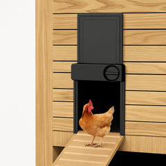 CARLA HOME Automatic Chicken Coop Door Opener with Timer Control, Anti-Pinch Protection, LCD Display & Battery Powered for Backyard Chickens