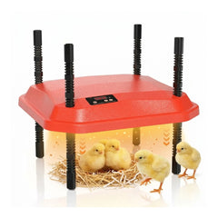 CARLA HOME Chick Brooder Heating Plate - Adjustable Height - Red - Chicken Heater