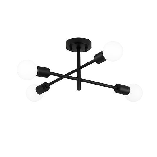 Mid Century Chandelier Modern, 4-Light