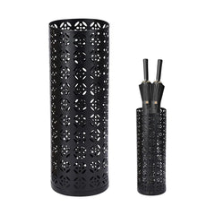 Multifunctional Black Metal Flower Storage Bucket Umbrella Holder Rack 1060x410mm