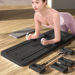 8-in-1 Multifunctional Fitness Board in Black for Core Strength and Abdominal Training - Purple