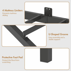 Walnut Single LED Corner Bed Frame in Black with 2 Storage Drawers and Charging Station