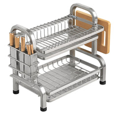 Compact Rust-Proof Dish Drying Rack Set