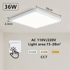 Smart LED Ceiling Lamp: App & Voice Control
