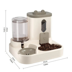 2-in-1 Automatic Cat Food & Water Dispenser