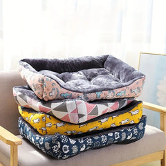 Blue Pet Dog Bed Sofa Mat for Cats & Dogs - M