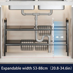 Expandable Under Sink Organizer Set 8 Panel