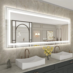 600x800mm LED Bathroom Mirror Anti-fog Illuminated Shatterproof