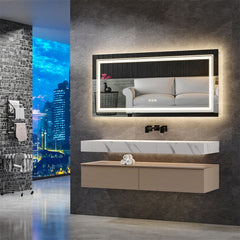 600x800mm LED Bathroom Mirror Anti-fog Illuminated Shatterproof