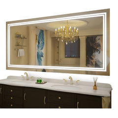 1510x780mm LED Bathroom Mirror Anti-fog Illuminated